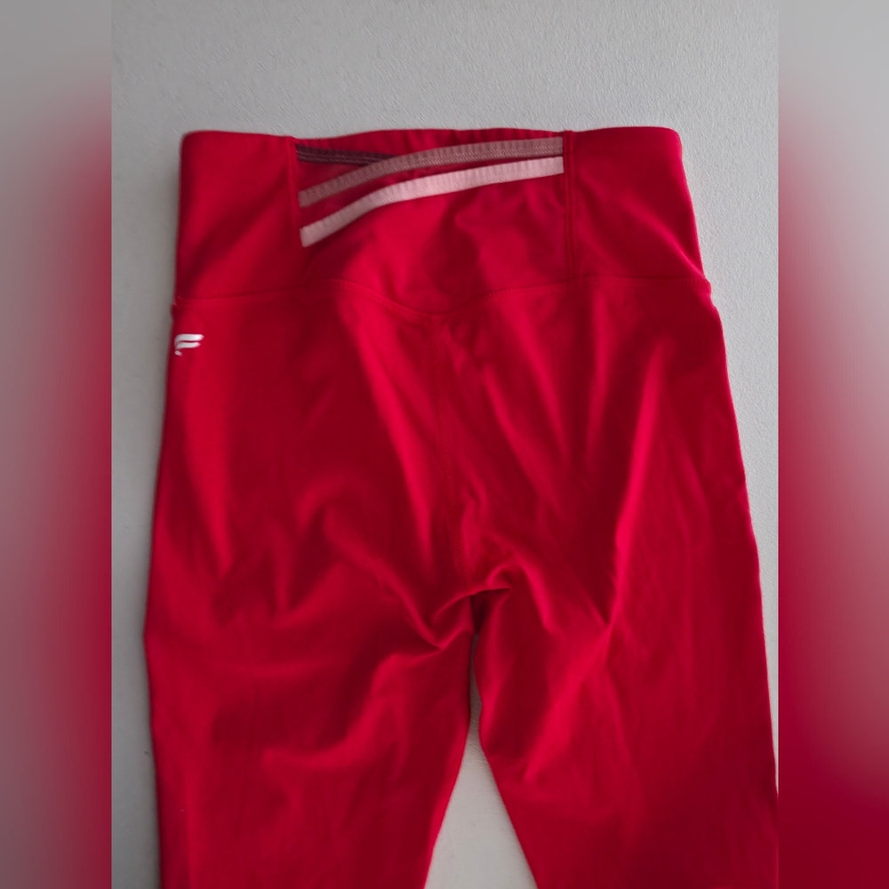 Fabletics Motion365 High Waisted Sculpting Breathable Compression Leggings Red - Picture 6 of 11
